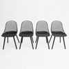 Persia Dining Chair 4pc - Black