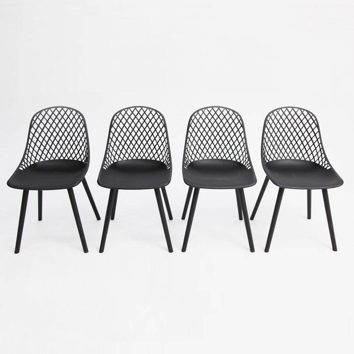 Persia Dining Chair 4pc - Black