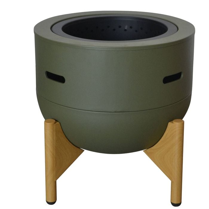Mimosa 450 x 465mm Green Low Smoke Fire Pit