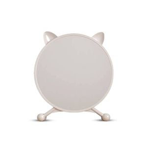 SOGA 30cm White Cat Ear Makeup Mirror No LED