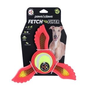 Paws & Claws Fetch Flyer Foam Dart Dog/Pet Toy Red 21.9x19.5x6cm