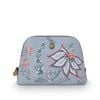Pip Studio Flower Festival Light Blue Cosmetic Bag Triangle Medium