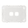 HPM ARTEOR 2 Gang Wall Switch - Grid Only - White