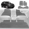 6D Diamond Car Floor Mats for Audi Q5 SQ5 2017-Current-Full Set-Grey-Outback GT