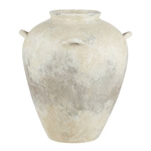 Amalfi Inga Ceramic Vase Aged White 28x28x34cm