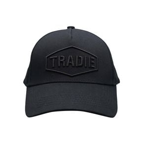 Tradie Black Adjustable Cap