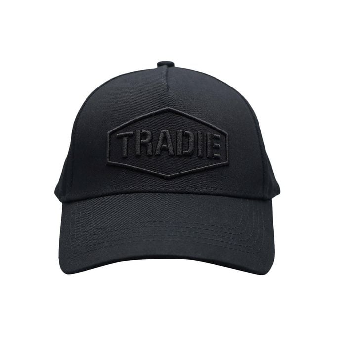 Tradie Black Adjustable Cap