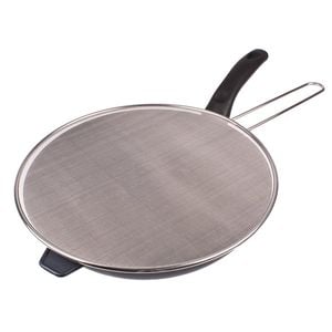 Appetito Stainless Steel 33cm Splatter Screen Kitchen Cooking Cover Round