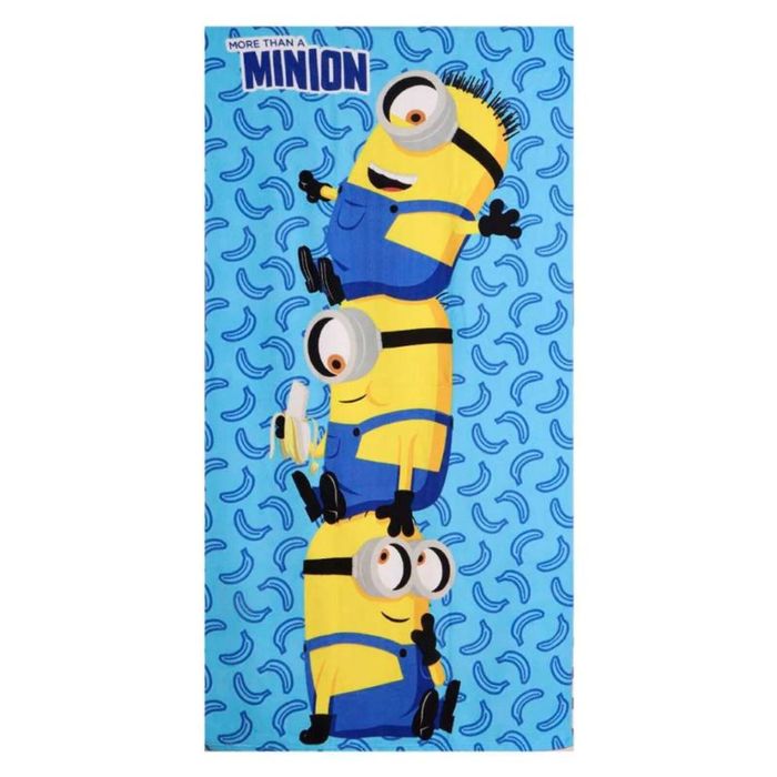 Minions Blue Banana Bath or Beach Towel 70 x 140cm (Fast Dry)