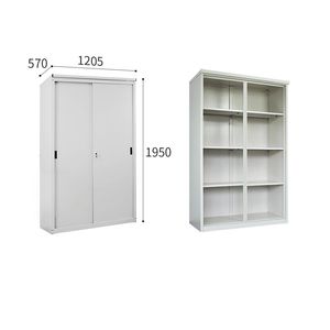 ITONOV Mini-shed Outdoor Storage cabinet garden shed balcony cuoboard Box 1950*1200*570 - white