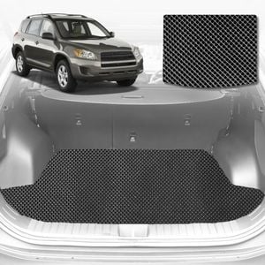 6D Diamond Car Boot Mat for Toyota RAV4 (XA30)2006-2012-Cargo Mat-Black-Outback GT