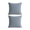 2PK Cloud Linen Celeste Seersucker Cotton Waffle European Pillowcase Ink 65x65cm