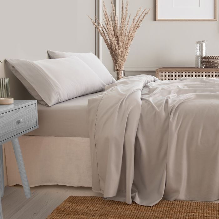 Royal Comfort 3000 Thread Count Bamboo Cooling Sheet Set Mid Grey King