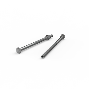 ZENITH M6 x 100mm Hot Dip Galvanised Hex Head Bolts and Nuts - Each