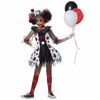 Creepy Clown Horror Killer Joker Evil Halloween Girls Costume M