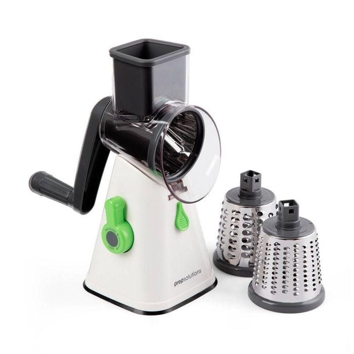 4pc Progressive Rotary Grate/Slice Manual Crank Food Processor Coarse & Fine