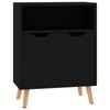 vidaXL Sideboard Black Buffet Storage Cupboard Home Organiser