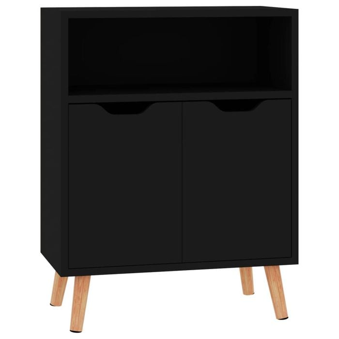 vidaXL Sideboard Black Buffet Storage Cupboard Home Organiser