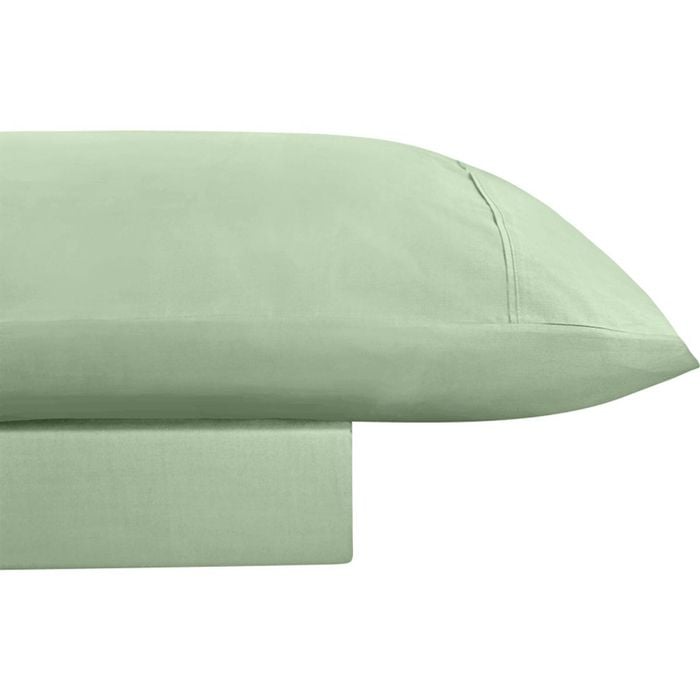Odyssey Living Breathe Cotton Bed Sheet Set King Single Sage