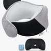 Travel Pillow Memory Foam Neck Pillow Light Grey