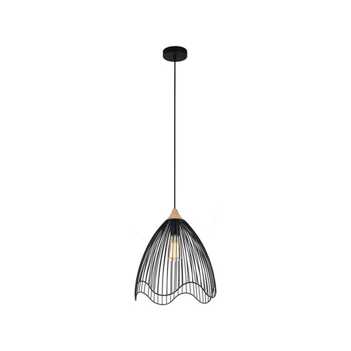 CLA Lighting SPIAGGIA Dome/Cone (Wavy Edge) Pendant Light - Cone/Black