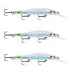 3x Rapala 12cm RipStop Deep Jerkbait Hard Body Fishing Lures - Albino Shiner