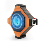 ECOXGEAR EcoEdge+ IP67 DustProof Waterproof Floating 20W Wireless Bluetooth Speaker 20h Playtime, RGB Party Light, Opener Orange