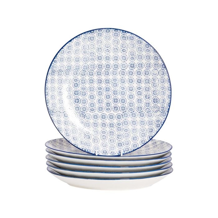 Nicola Spring Patterned Dinner Plates - Print Design - 26cm - Set of 6