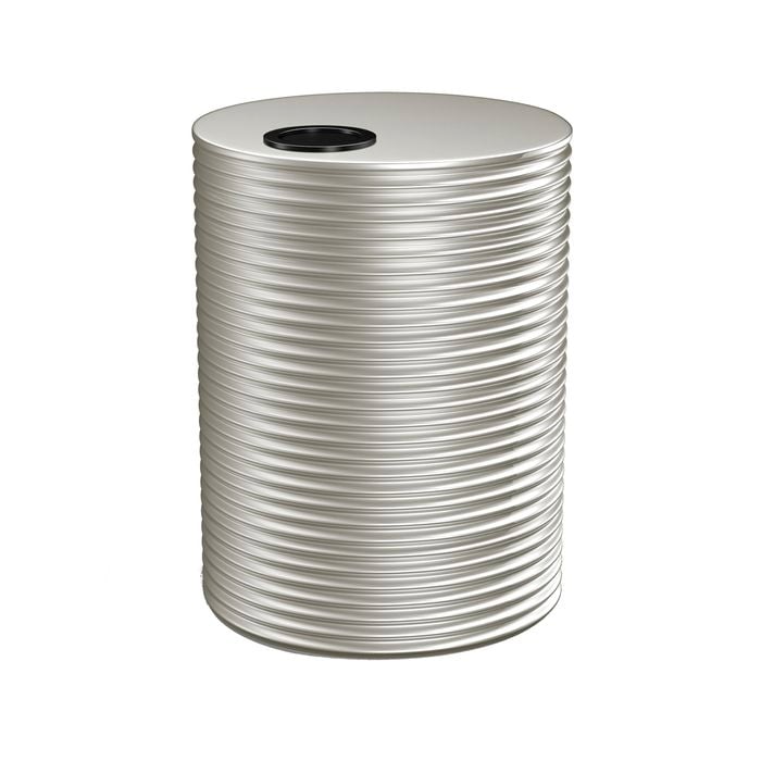 Kingspan 8000L Round Steel Water Tank - 2400mm x 1860mm Shale Grey