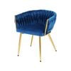 Artiss Dining Chair Vanity Chairs Armchair Blue
