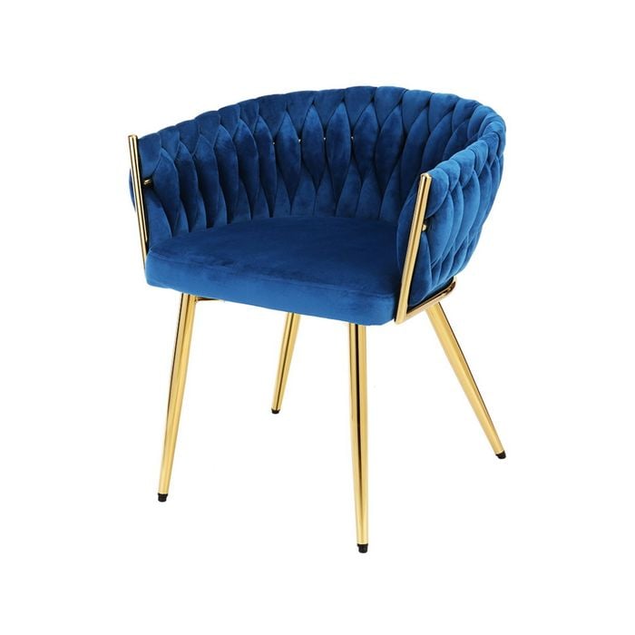 Artiss Dining Chair Vanity Chairs Armchair Blue