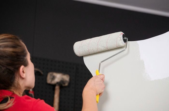 Team Member painting party backdrops
