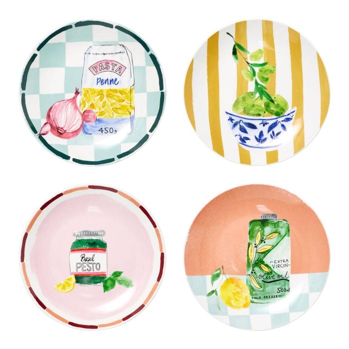 Porto Valentina Set Of 4 Side Plates 20cm
