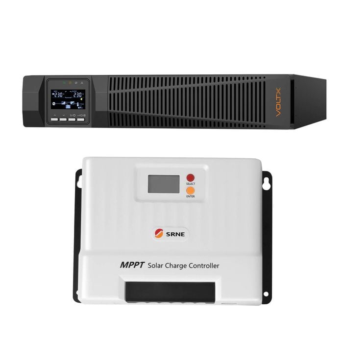 Voltx 1000va 1000w Ups + 40a Mppt Solar Charge Controller - Solar Backup Power System