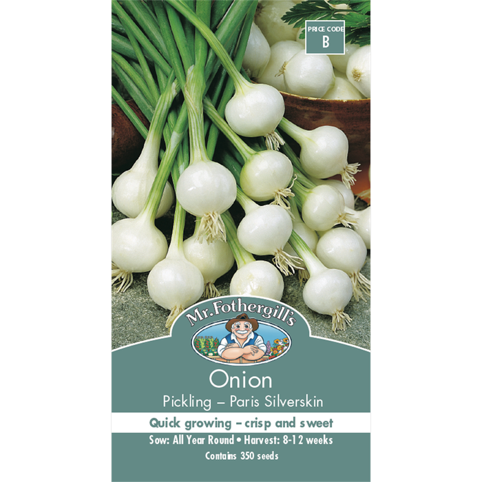 Mr Fothergill's Paris Silverskin Onion Vegetable Seeds