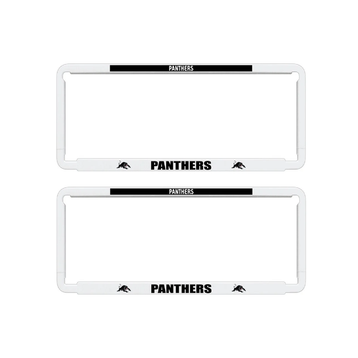 2x OFFICIAL NRL Penrith Panthers Car Number Plate Frame Cover Surround