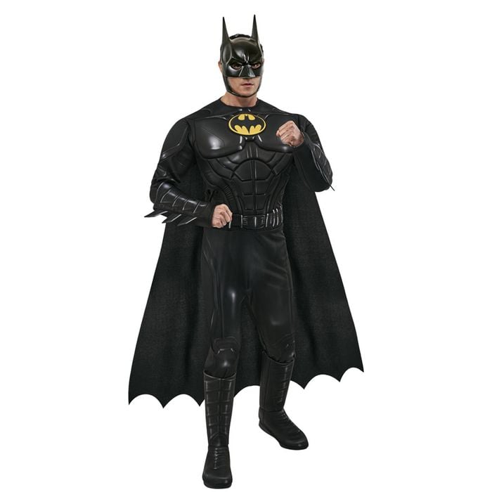 Dc Comics Batman Keaton Deluxe The Flash Costume Dress Party Cosplay Outfit L