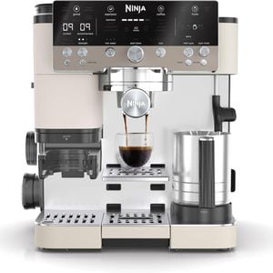 Ninja Luxe Café Premier Espresso Machine, 19 Settings, Built-In Grinder & Scale, Dual Froth System, 3-in-1 Machine, Assisted Tam