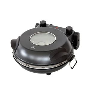 Healthy Choice 12in Electric Pizza Oven w/Thermal Control Removable Stone Black