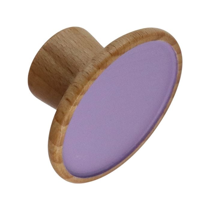 Adoored 45mm Mystic Violet Round Cabinet Knob - 2 Pack