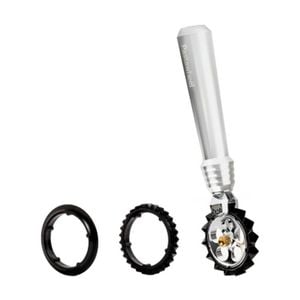 Marcato Premium Pastawheel/Cutter w/Smooth & Wide/Narrow Zigzag Cut Silver