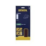 IRWIN 115 x 280mm 120G 1/2 Un-Punched Orbital Sanding Sheets - 5 Pack