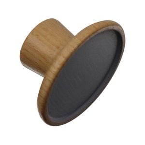 Adoored 45mm Lilac Grey Round Cabinet Knob - 2 Pack