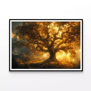 Sunset in the Forest View  Print 100% Australian Made 90x60cm  (Poster)