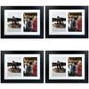 4PK Frankie & Me Wooden Collage 5x7'' Double Picture Frame Home Decor Black