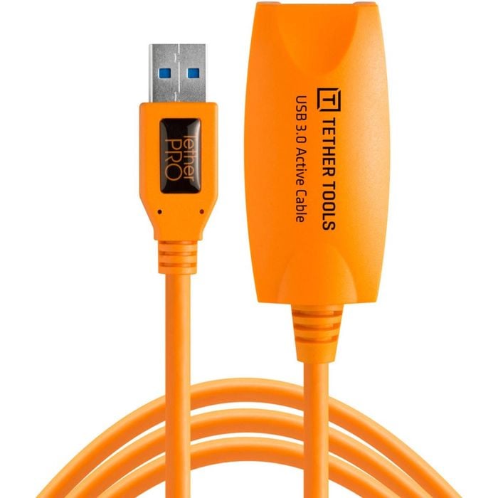 Tether Tools Tetherpro Usb 3 Active Extension, 5m, Hi-visible Orange