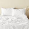 Natural Home 100% European Flax Linen White Standard Pillowcase Twin Pack