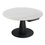 Eureka Amelia, 33"-53" Round Extending Dining Table, White