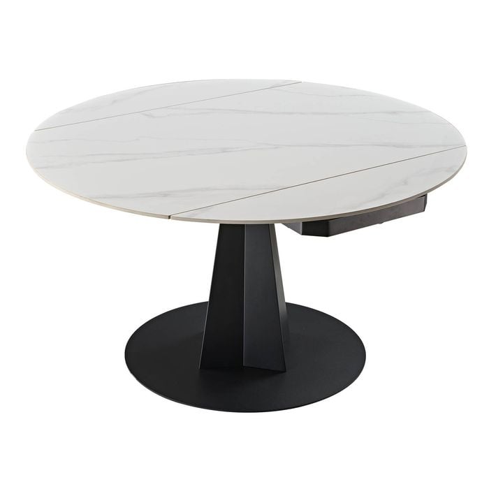Eureka Amelia, 33"-53" Round Extending Dining Table, White