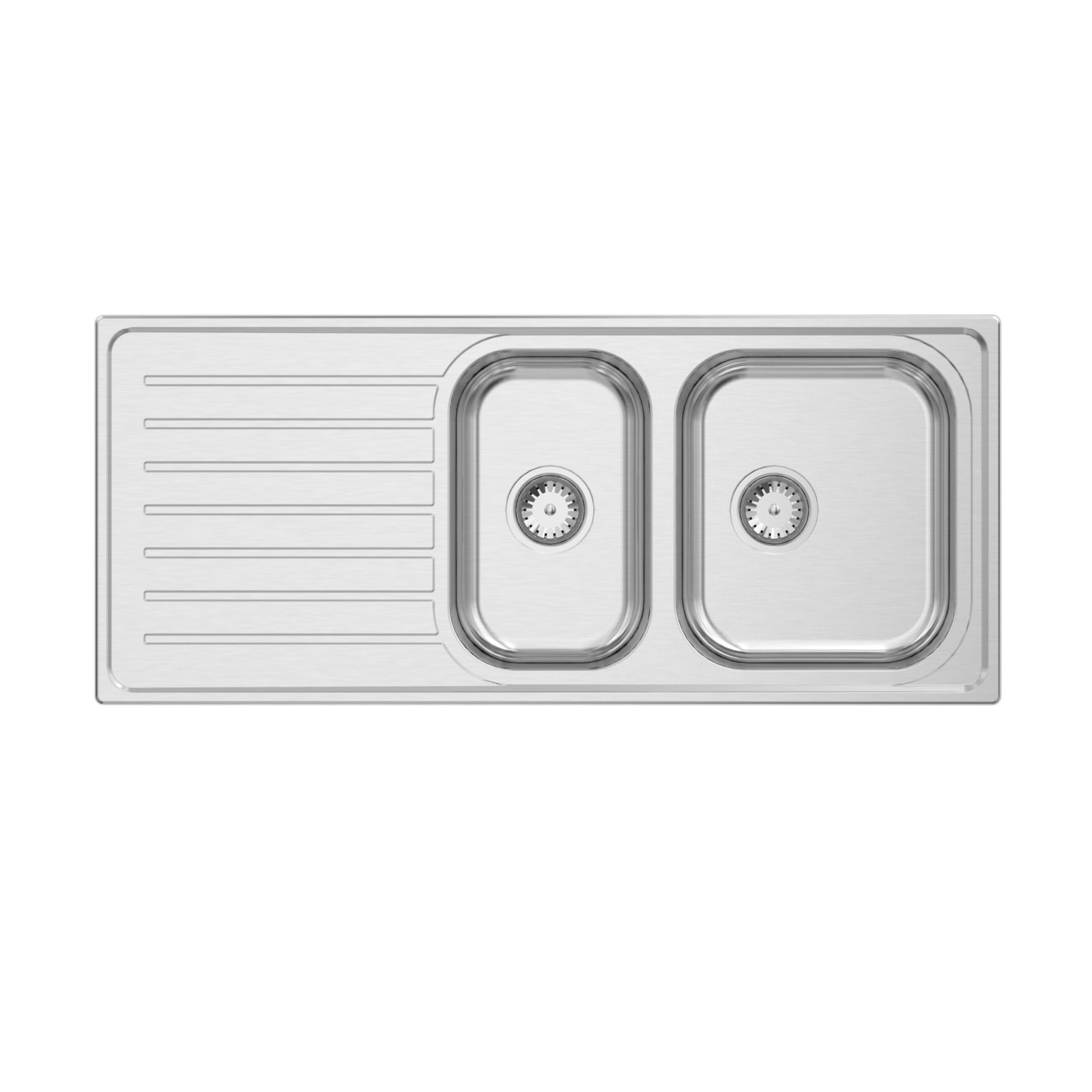 Abey Euronox Double Bowl Stainless Steel Sink With Drainer product image